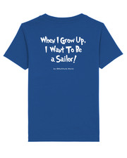 T-Shirt - Child - Blue - White